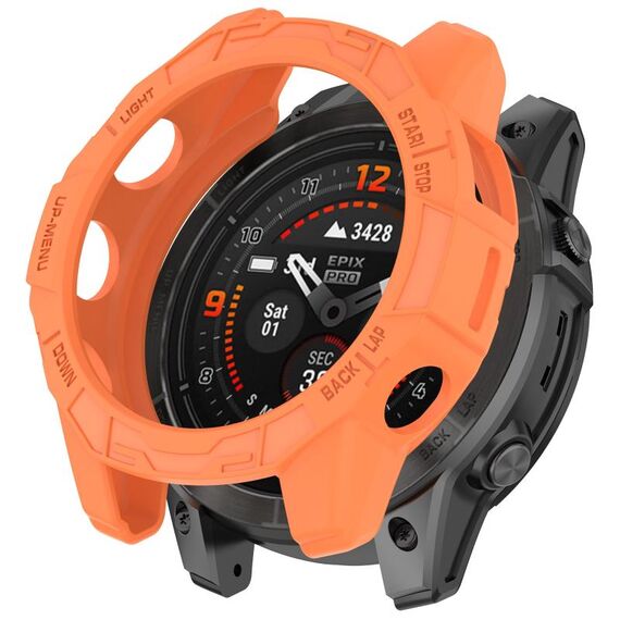 Per Garmin Epix Pro 47mm / Fenix 7/7 Pro Armored TPU Custodia protettiva per orologio (arancione)