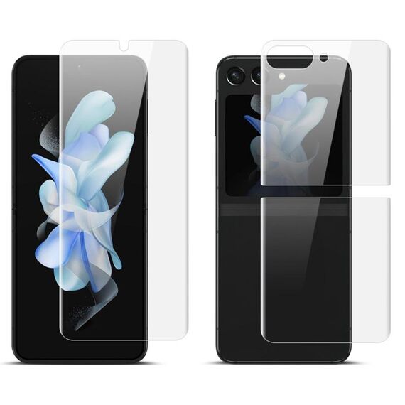 Per Samsung Galaxy Z Flip5 5G imak Full Screen Hydrogel Film Schermo frontale + set di protezioni per la schiena