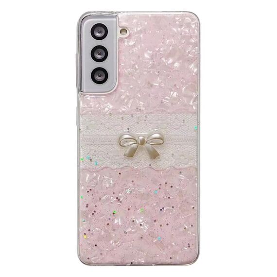 Per Samsung Galaxy S22+ 5G Custodia protettiva per telefono in TPU con motivo a conchiglia (rosa)