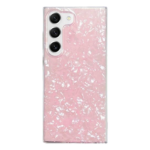 Custodia protettiva in TPU per Samsung Galaxy S23+ 5G con motivo a conchiglia (rosa)