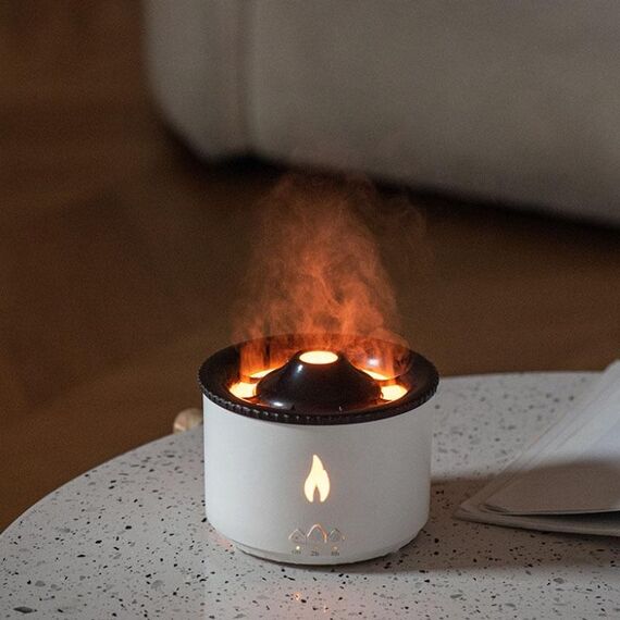 Umidificatore ad ultrasuoni per diffusore di aromi di oli essenziali vulcanici, modello: monocromatico (spina UK)