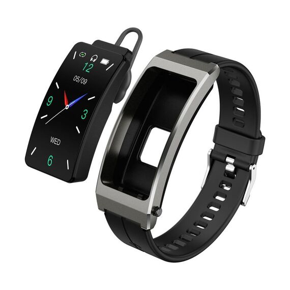 K13S Schermo TFT da 1,14 pollici Cinturino in silicone Smart Calling Bracciale Supporta la gestione del sonno/Monitoraggio dell'ossigeno nel sangue (Appannamento)