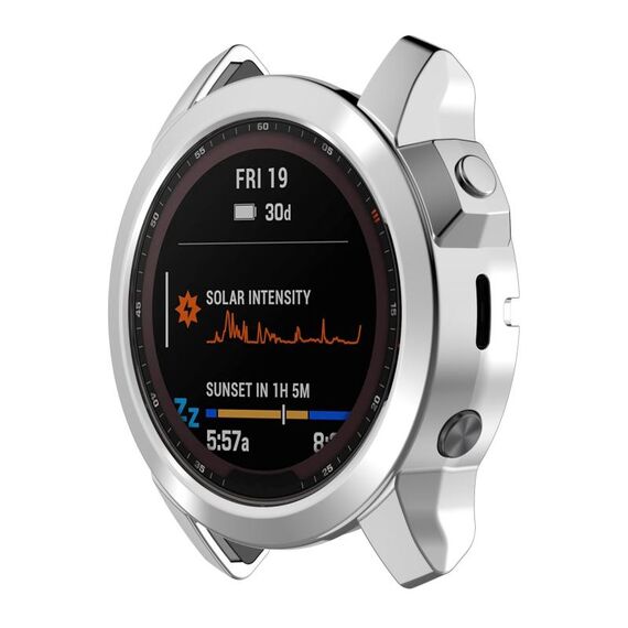 Per Garmin Epix Pro 51mm Half Package Custodia protettiva per orologio in TPU elettrolitico (Sliver)