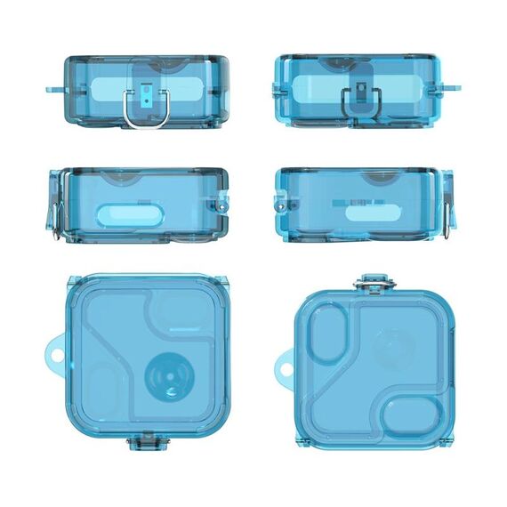 For Nothing Ear 2 Custodia per PC con specchio trasparente per auricolari (blu trasparente)