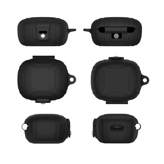 Custodia antipolvere per auricolari in silicone EarFun Air Pro 3 (nero)