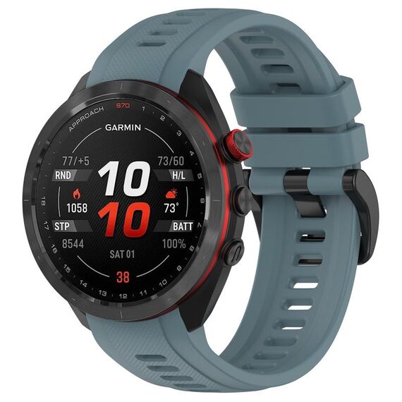 Per Garmin Approach S70 42 mm 20 mm cinturino sportivo in silicone (Rock Cyan)