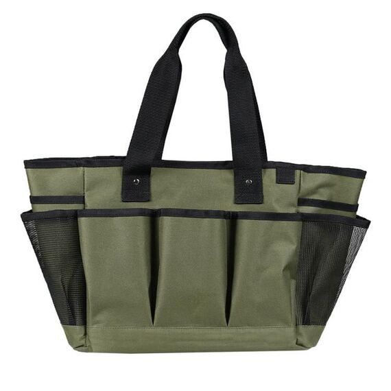 Borsa per attrezzi da giardinaggio portatile in tessuto Oxford da esterno Borsa per attrezzi da potatura da giardino (verde militare)