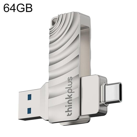 Unità flash Lenovo Thinkplus MU232 USB 3.2 + USB-C / Type-C a doppia testa, memoria: 64 GB