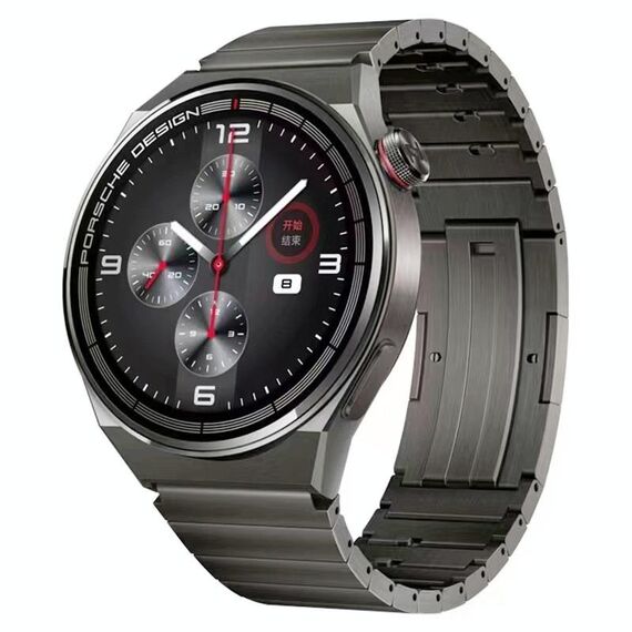 Per Huawei Watch 3 / GT 3 Pro / GT 2 Cinturino universale in acciaio al titanio a sgancio rapido (grigio)