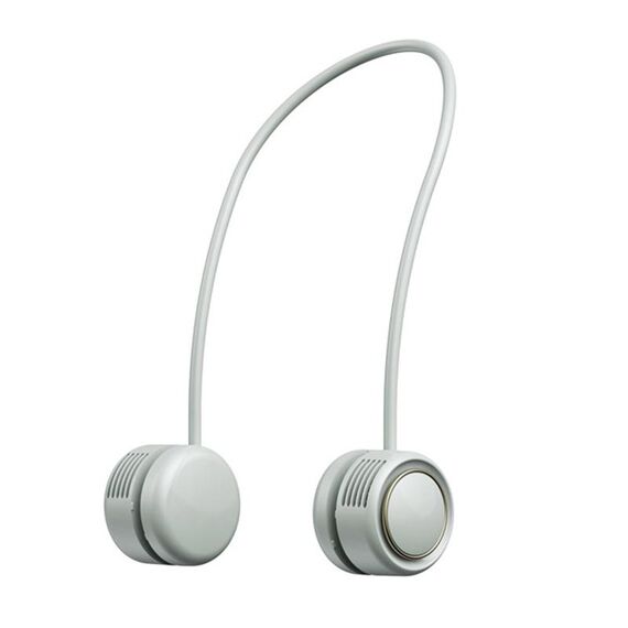 DQ210 Diffusore di aromi muto portatile appeso al collo piccolo ventilatore (verde ghiaccio)