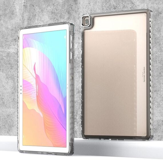 Custodia per tablet antiurto in acrilico trasparente per Huawei MatePad T10 / T10S (nero)