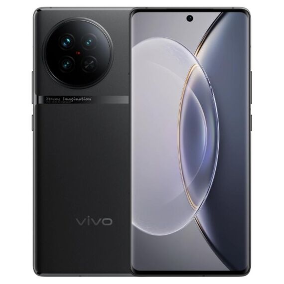 vivo X90s 5G, tripla fotocamera posteriore, 8 GB + 256 GB, identificazione dell'impronta digitale dello schermo Face ID, 6,78 pollici Android 13.0 OriginOS 3 Dimensity 9200+ Octa Core, NFC, OTG, rete: 5G, supporto Google Play (nero)