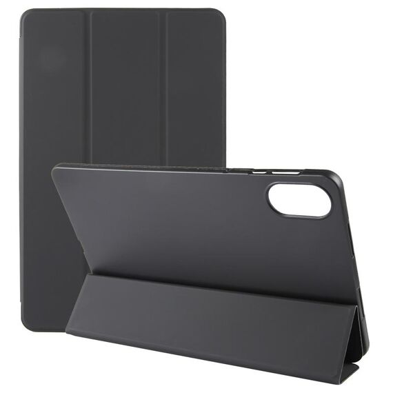 Per Honor Pad X9 / X8 Pro Custodia per tablet in pelle pieghevole a 3 colori tinta unita (nero)