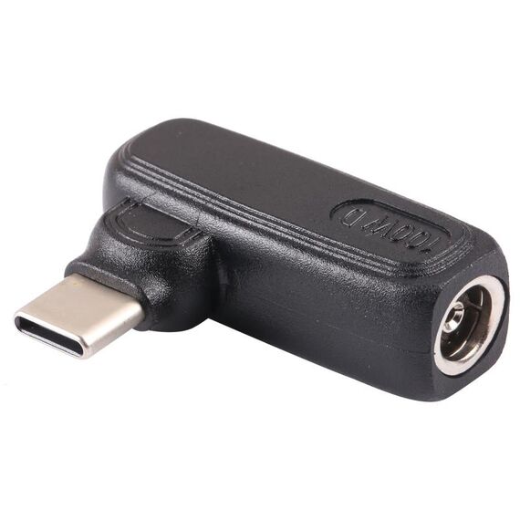 Connettore per adattatore per laptop da 100 W 5,5 x 1,7 mm da femmina a USB-C/tipo C maschio