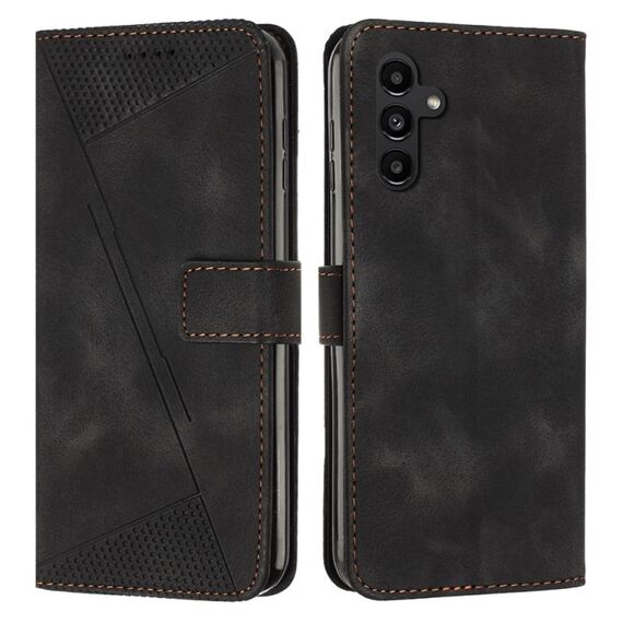 Custodia in pelle per Samsung Galaxy S23 FE 5G Dream Triangle con cordino (nero)