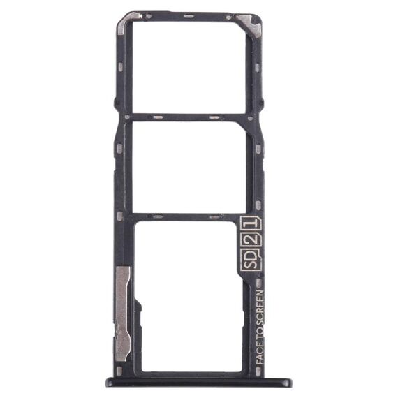 Per Motorola Moto G7 Riproduci Vassoio per scheda SIM + Vassoio per scheda SIM + Vassoio per scheda Micro SD (Nero)