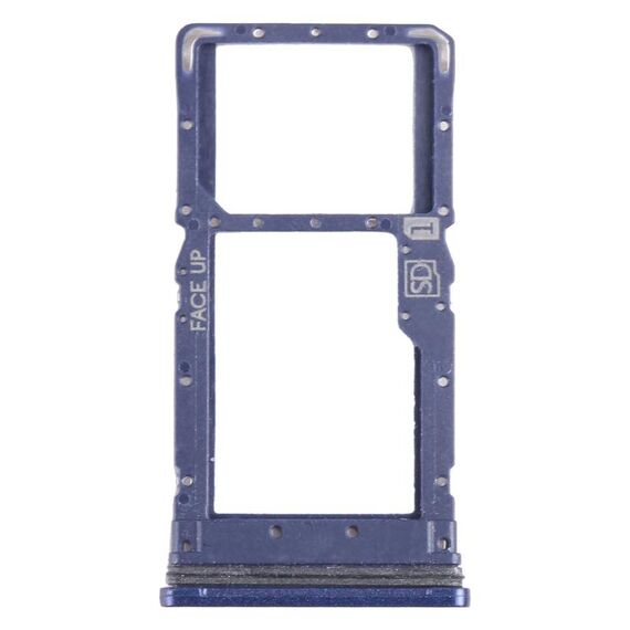 Vassoio per scheda SIM per Motorola Moto G Stylus 2022 + vassoio per scheda Micro SD (blu)