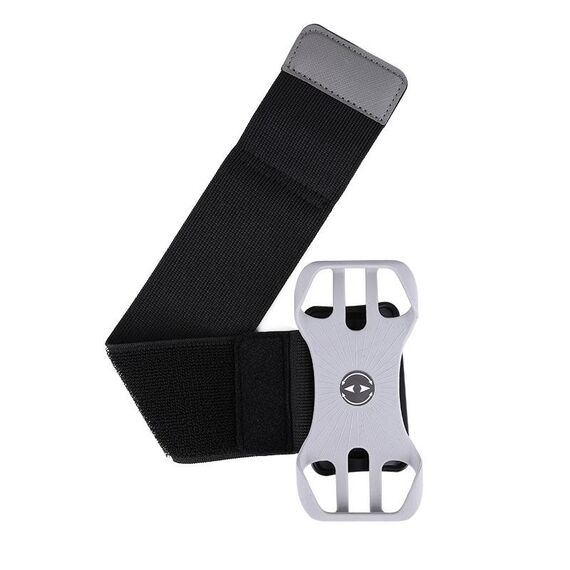 Borsa da braccio sportiva per cellulare con cinturino da polso ampio rimovibile a quattro artigli Borsa da braccio sportiva per telefono da 4,5-7 pollici (grigio)