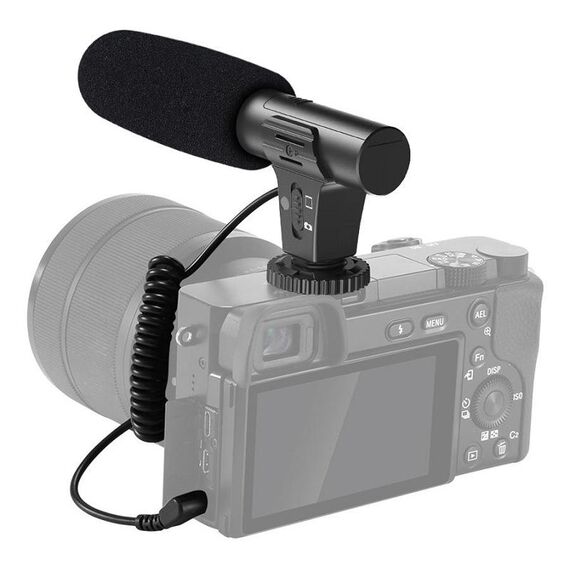 Registrazione video Microfono per registrazione conferenza mobile con telecamera live (nero)