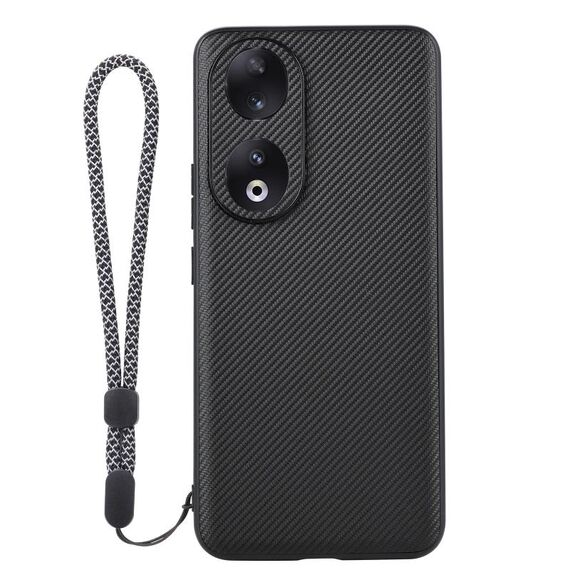 Per Honor 90 ViLi Serie TC Custodia per telefono con texture in fibra di carbonio Kevlar (nera)
