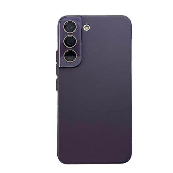 Per Samsung Galaxy S22+ 5G Custodia rigida in pelle per PC con olio all-inclusive (viola)