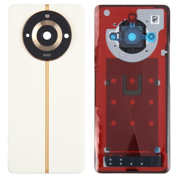 Per Realme 11 Pro+ Cover posteriore batteria originale con copriobiettivo fotocamera (bianco)