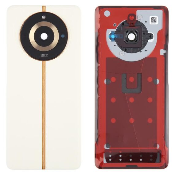 Per Realme 11 Pro Cover posteriore batteria originale con copriobiettivo fotocamera (bianco)