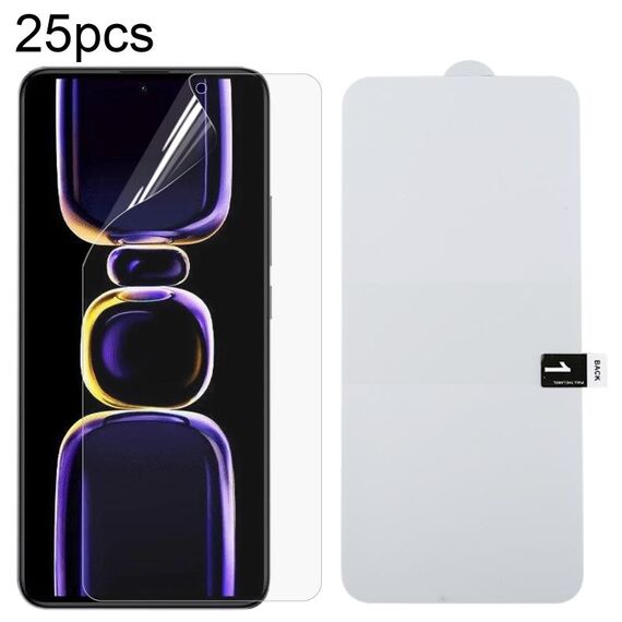 Per Xiaomi Redmi K70 25 pezzi di protezione per schermo intero Pellicola idrogel antideflagrante