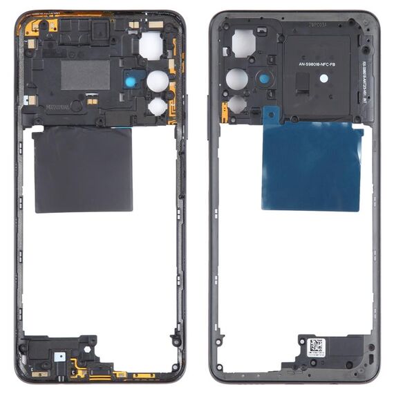 Per Xiaomi Redmi Note 11S 5G Piastra con cornice centrale originale (nera)