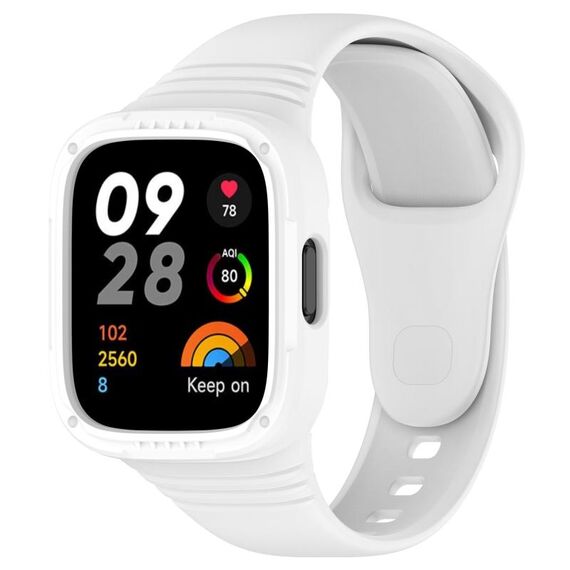 Per Redmi Watch 3 cinturino in silicone integrato completamente chiuso (bianco)