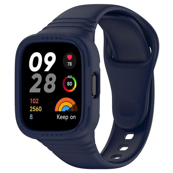 Per Redmi Watch 3 cinturino in silicone integrato completamente chiuso (blu inchiostro)