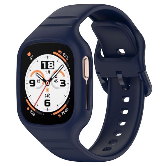 Per Honor Watch 4 cinturino in silicone integrato completamente chiuso (blu inchiostro)