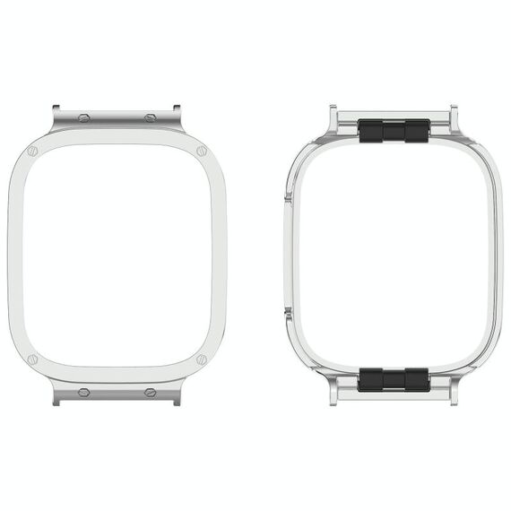 Per Xiaomi Redmi Watch 3 / Mi Watch Lite 3 Custodia protettiva per orologio con telaio in metallo (argento)