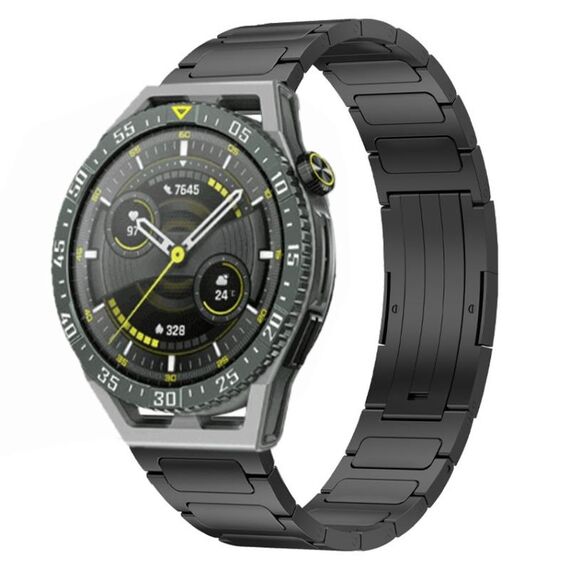 Per Huawei Watch GT3 SE cinturino in lega di titanio a forma di I da 22 mm (nero)