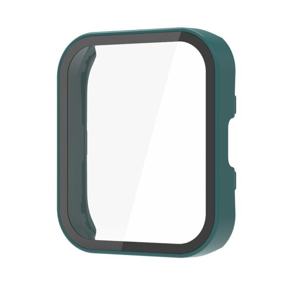 Per Amazfit Bip 5 PC + custodia protettiva per orologio integrata con pellicola temperata (verde scuro)