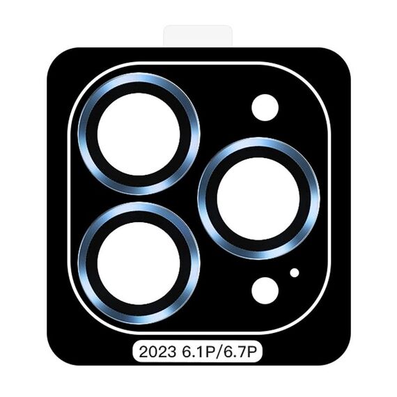 Per iPhone 15 Pro TOTU PG-4 Proteggi lente con montatura in metallo serie Golden Shield (blu)