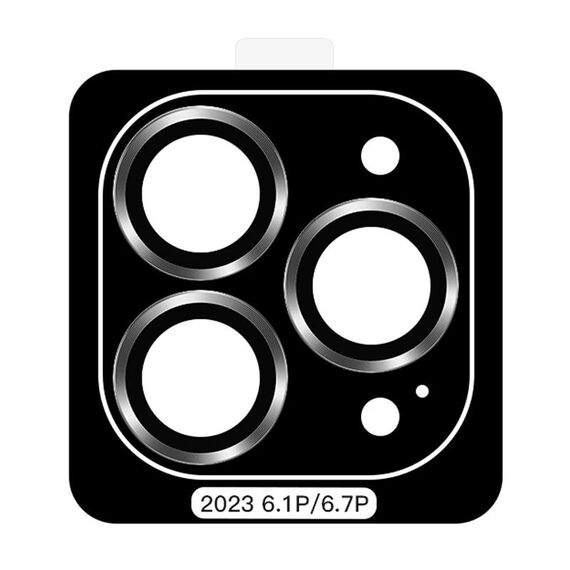 Per iPhone 15 Pro TOTU PG-4 Proteggi lente con montatura in metallo serie Golden Shield (grigio)