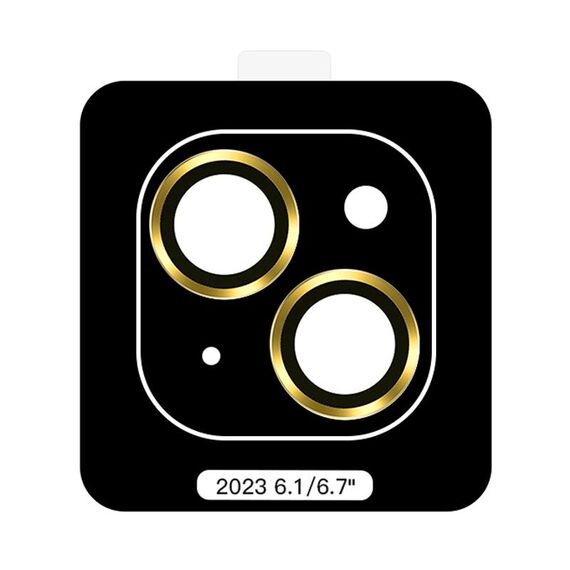 Per iPhone 15 Plus TOTU PG-4 Proteggi lente con montatura in metallo serie Golden Shield (giallo)