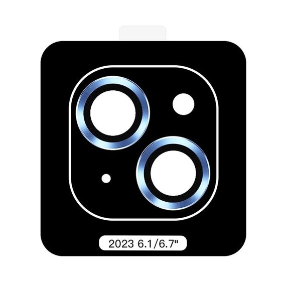 Per iPhone 15 Plus TOTU PG-4 Proteggi lente con montatura in metallo serie Golden Shield (blu)