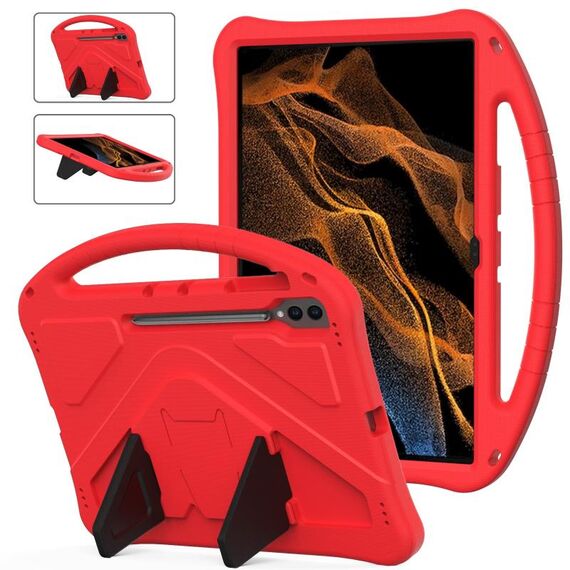 Per Samsung Galaxy Tab S9 Custodia tablet antiurto Ultra EVA con supporto (rosso)