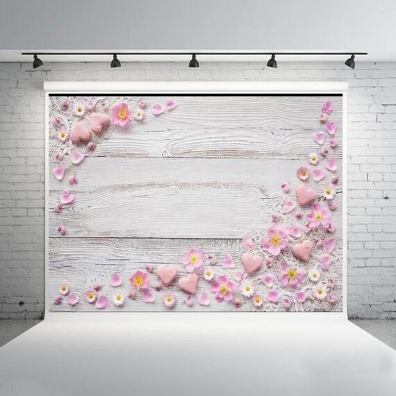 1,25x0,8 m Venature del legno Ramo di fiori Puntelli Simulazione 3D Fotografia Panno di sfondo, Stile: C-4032