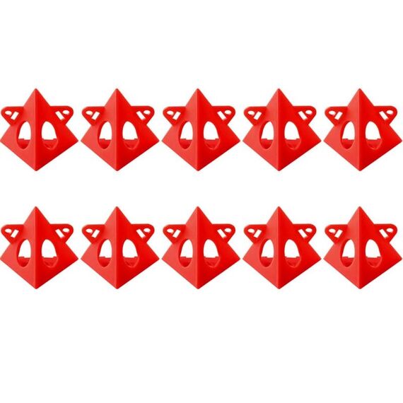 10 pz/pacco Supporto per verniciatura a piramide per verniciatura del legno Supporto a cono (rosso)