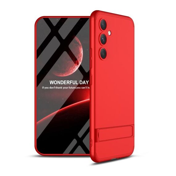 Per Samsung Galaxy S23 FE 5G GKK Custodia per PC con giunzione a tre stadi a copertura totale (Rosso)