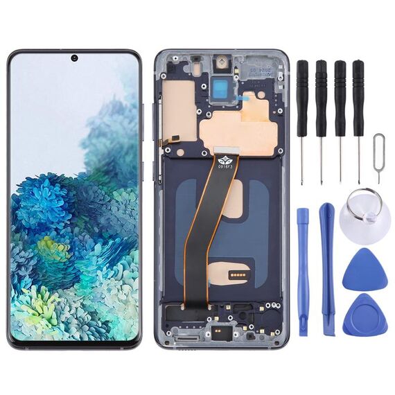 Per Samsung Galaxy S20 SM-G980 TFT LCD Screen Digitizer assemblaggio completo con cornice