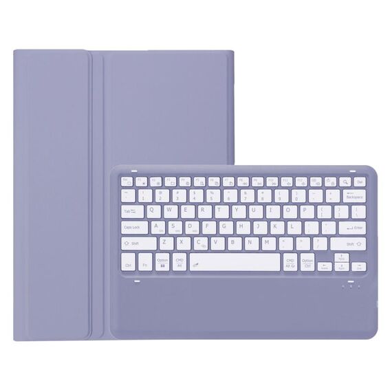 Per Honor MagicPad 13 AH16 Custodia in pelle per tablet con tastiera Bluetooth ultrasottile staccabile in TPU (viola)
