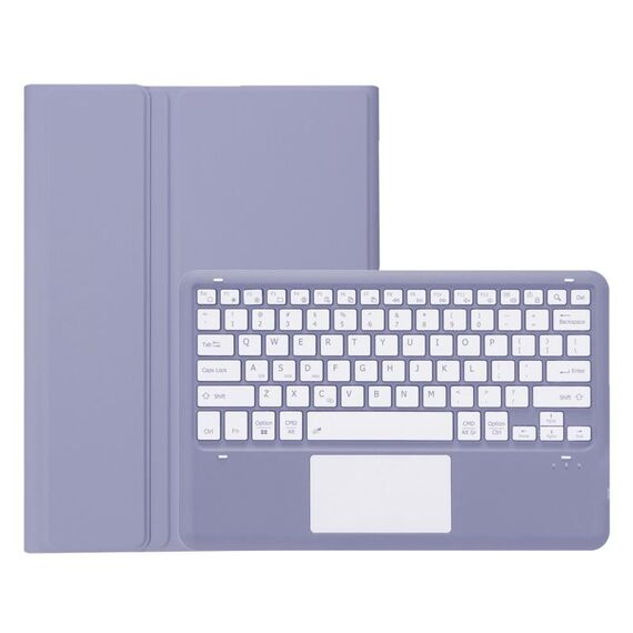 Per Honor MagicPad 13 AH16-A Custodia in pelle per tablet con tastiera Bluetooth ultrasottile staccabile in TPU con touchpad (viola)