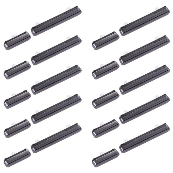 Per Samsung Galaxy S22+ 5G SM-S906 10 pezzi Pulsante di accensione + Pulsante di controllo volume (Nero)