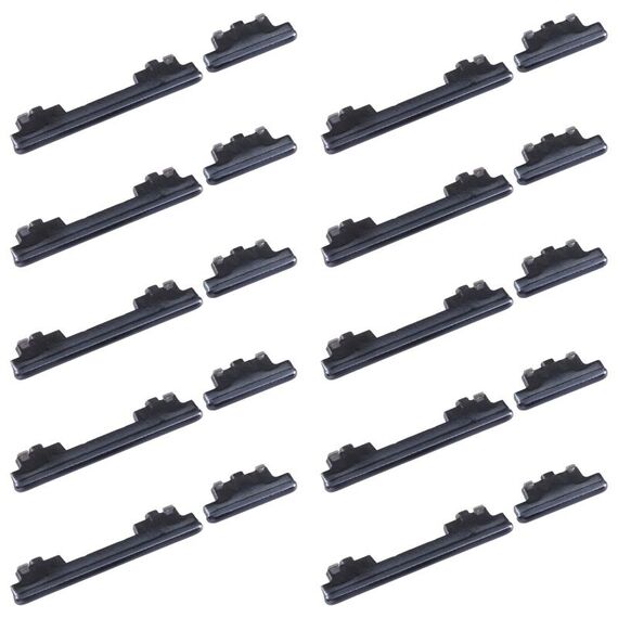 Per Samsung Galaxy S20 FE SM-G780 10 pezzi Pulsante di accensione + Pulsante di controllo volume (Nero)