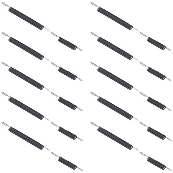 Per Samsung Galaxy M01s SM-M01 10 pezzi Pulsante di accensione + Pulsante di controllo volume (Nero)
