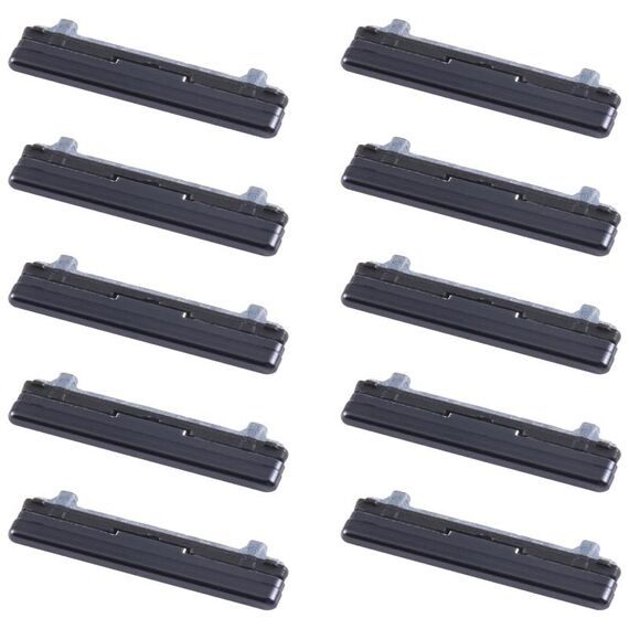 Per Samsung Galaxy Z Flip SM-F700 10 pezzi Pulsante di accensione + Pulsante di controllo volume (Nero)
